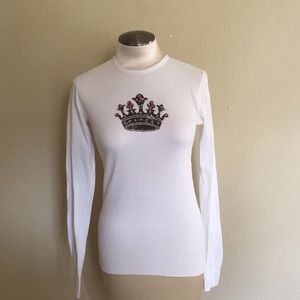 🔵MOVEOUT SALE🔵 White Long Sleeve With Crown